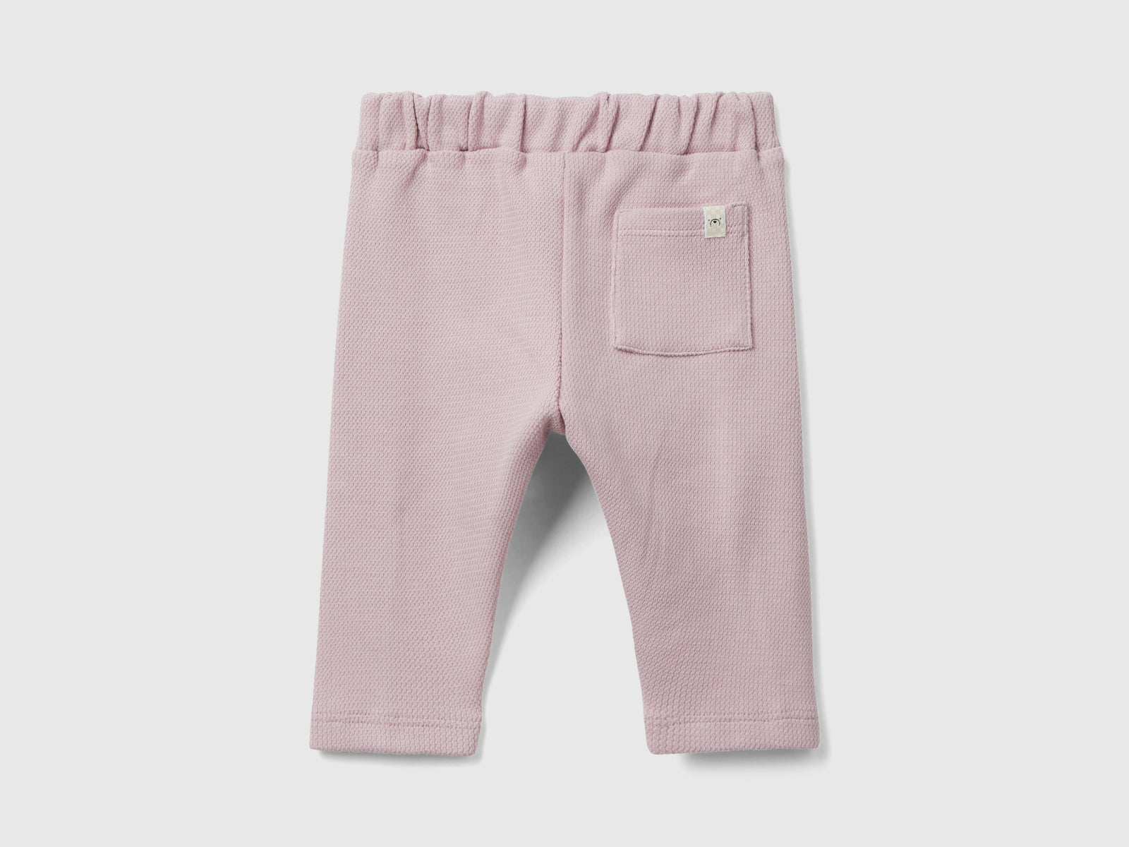 Pantalones con nudo en la cintura da neonato rosa 2 | Benetton Outlet