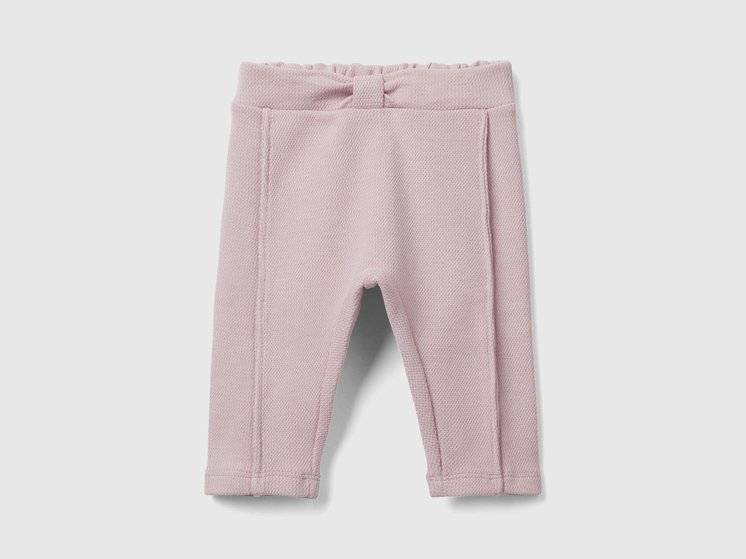 Pantalones con nudo en la cintura da neonato rosa | Benetton Outlet