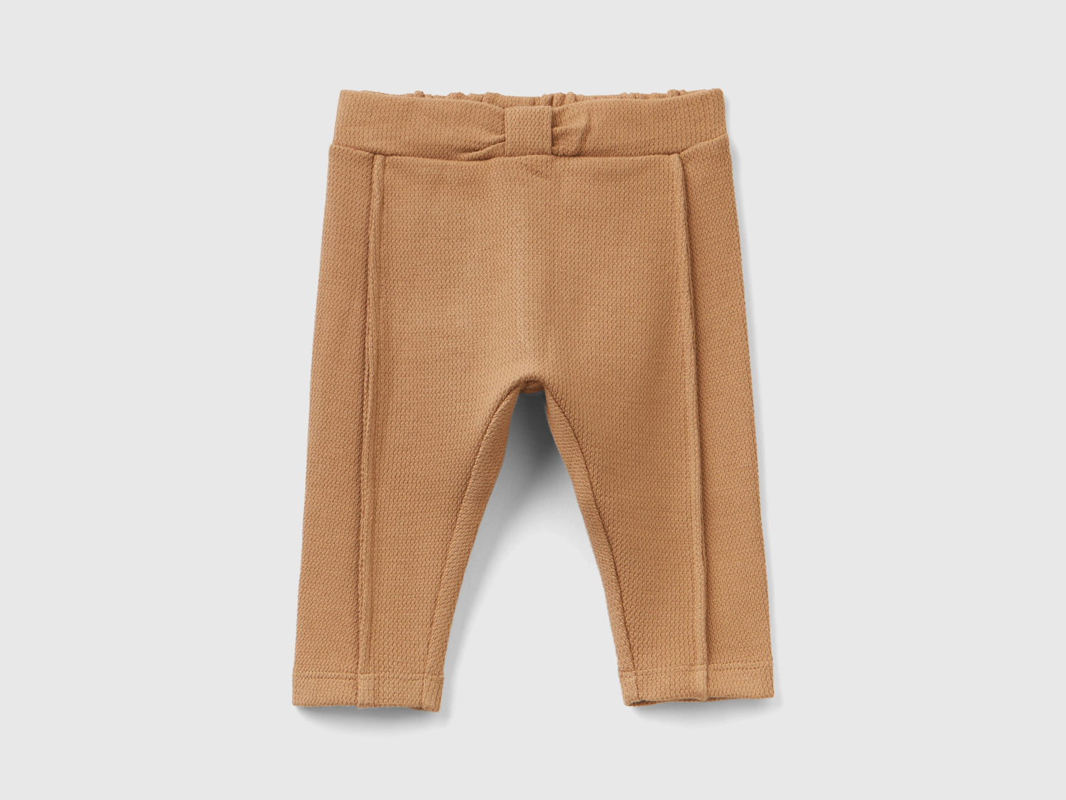 Pantaloni con nodo in vita da neonato cammello | Benetton Outlet