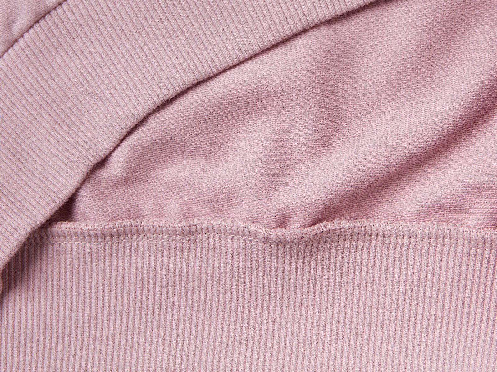 Felpa con dettagli a righe da bambina rosa 2 | Benetton Outlet