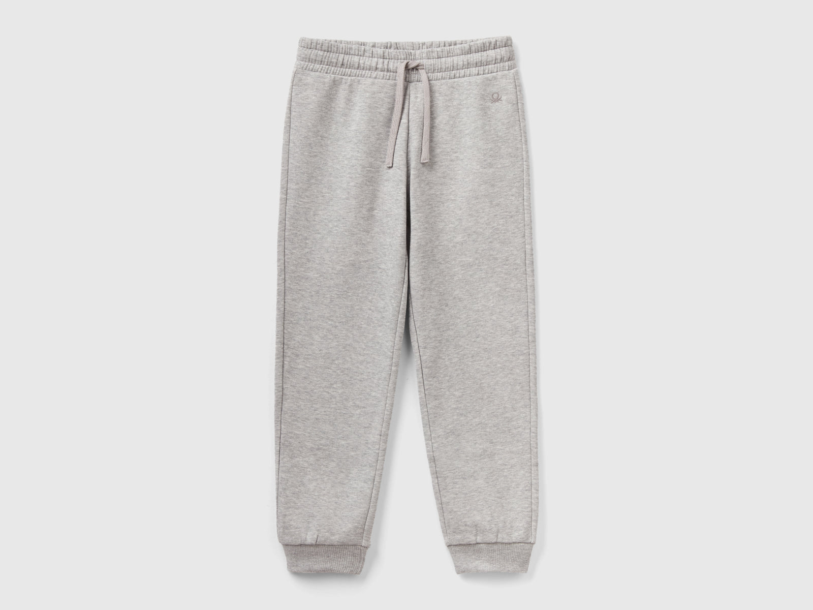 Joggers in felpa con coulisse da bambina grigio chiaro | Benetton Outlet