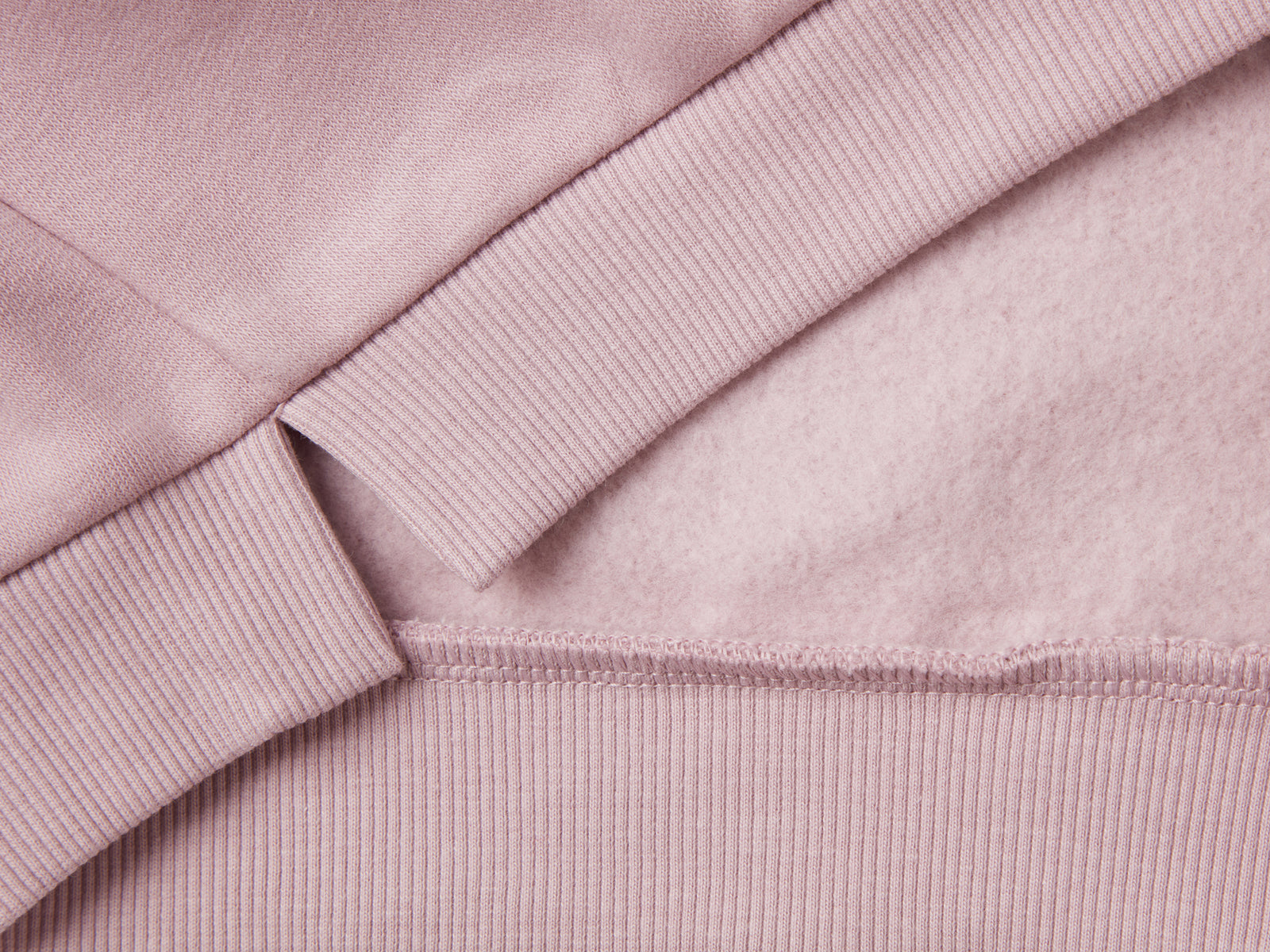 Felpa chiusa con stampa glitter da bimba rosa 2 | Benetton Outlet
