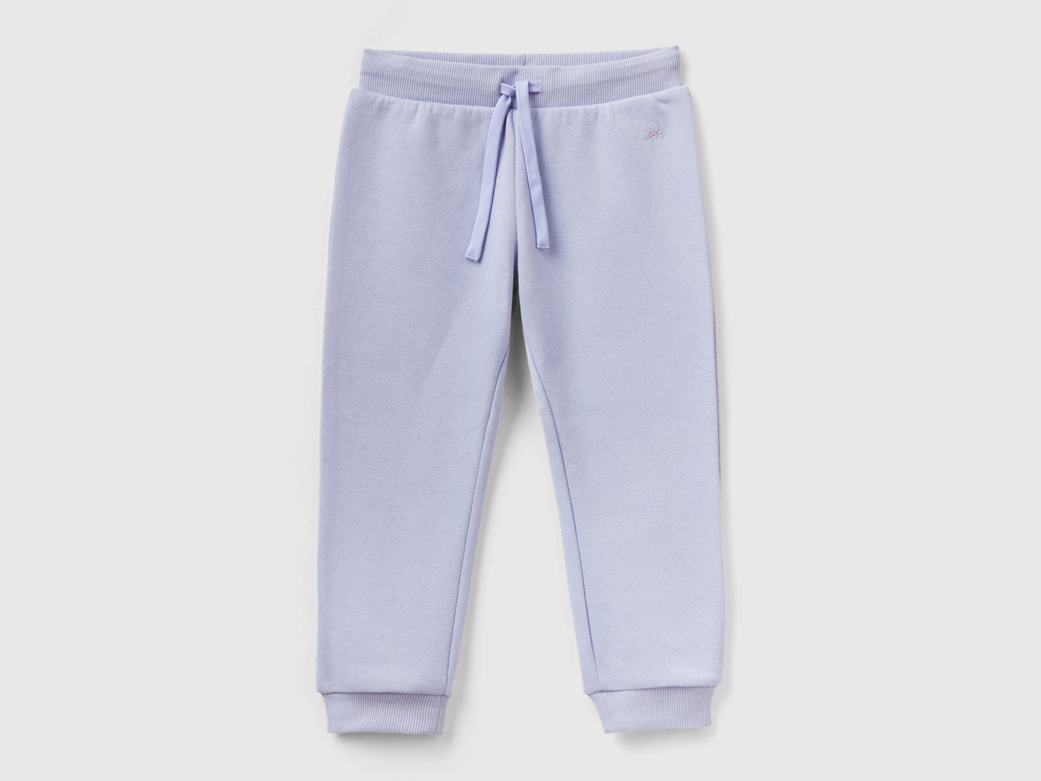 Joggers in felpa con coulisse da bimba lilla | Benetton Outlet