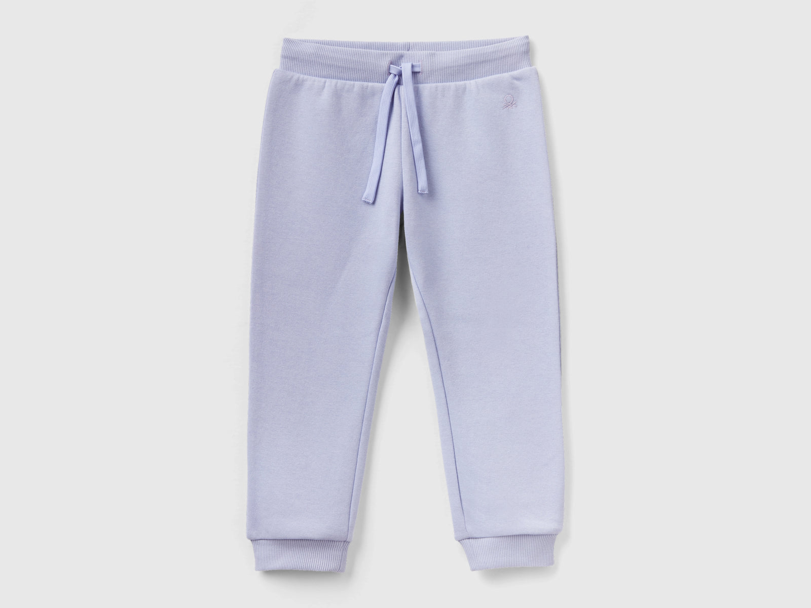 Joggers in felpa con coulisse da bimba lilla | Benetton Outlet