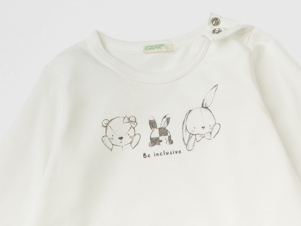 T-shirt manica lunga 100% cotone bio