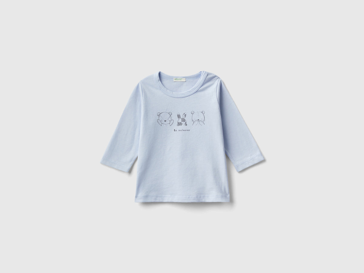 T-shirt manica lunga 100% cotone bio