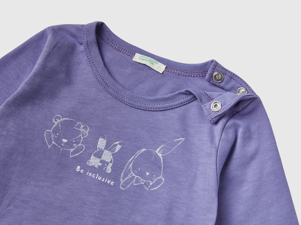 T-shirt manica lunga 100% cotone bio