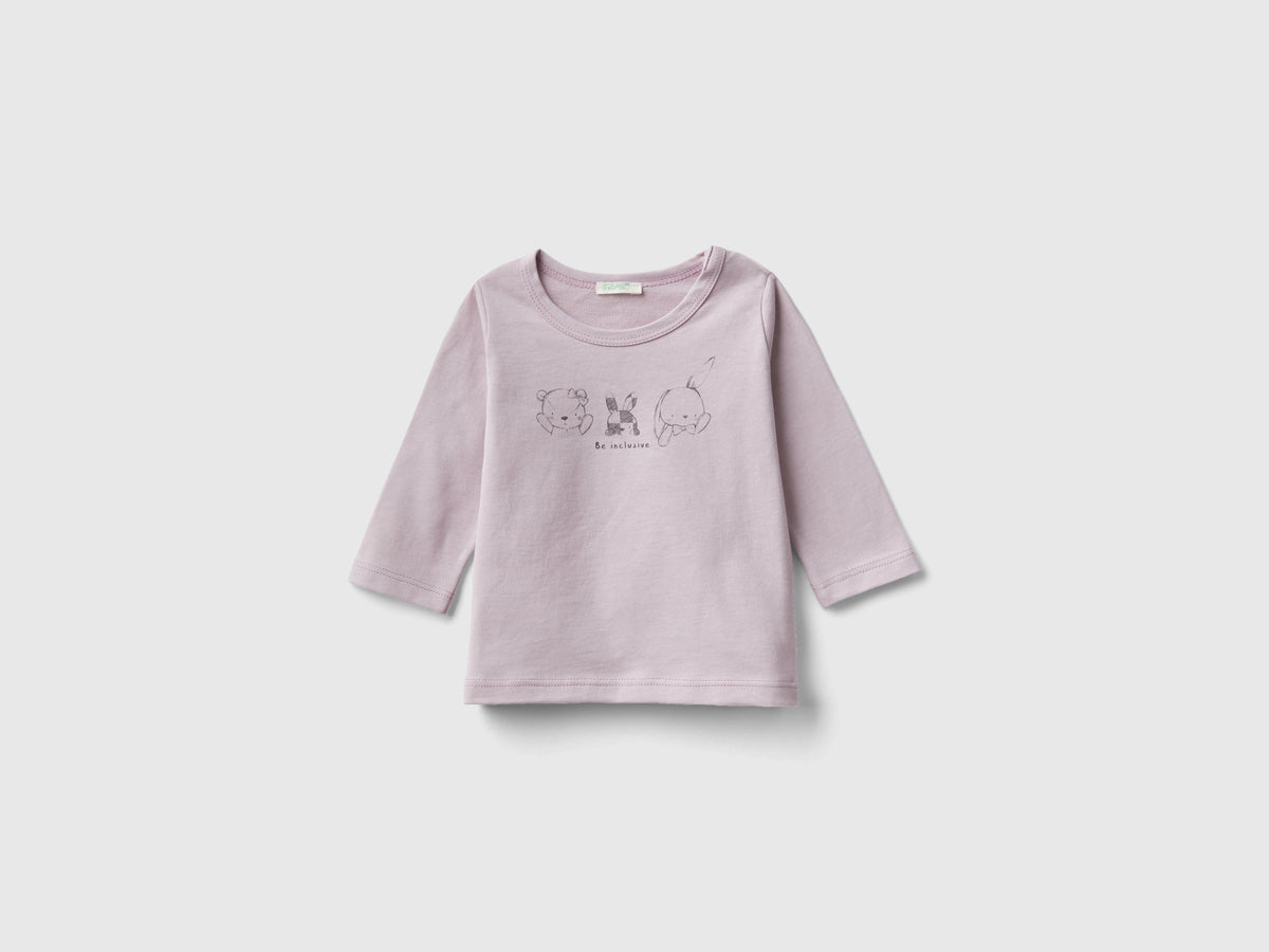 T-shirt manica lunga 100% cotone bio