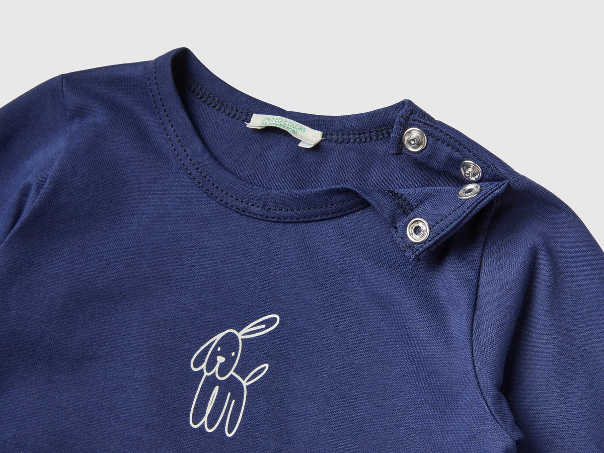 T-shirt manica lunga 100% cotone bio
