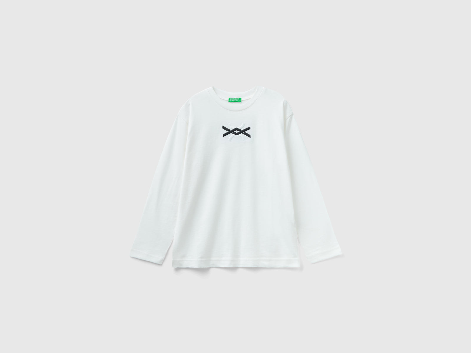 Calda t-shirt 100% cotone bio da bambino bianco | Benetton Outlet