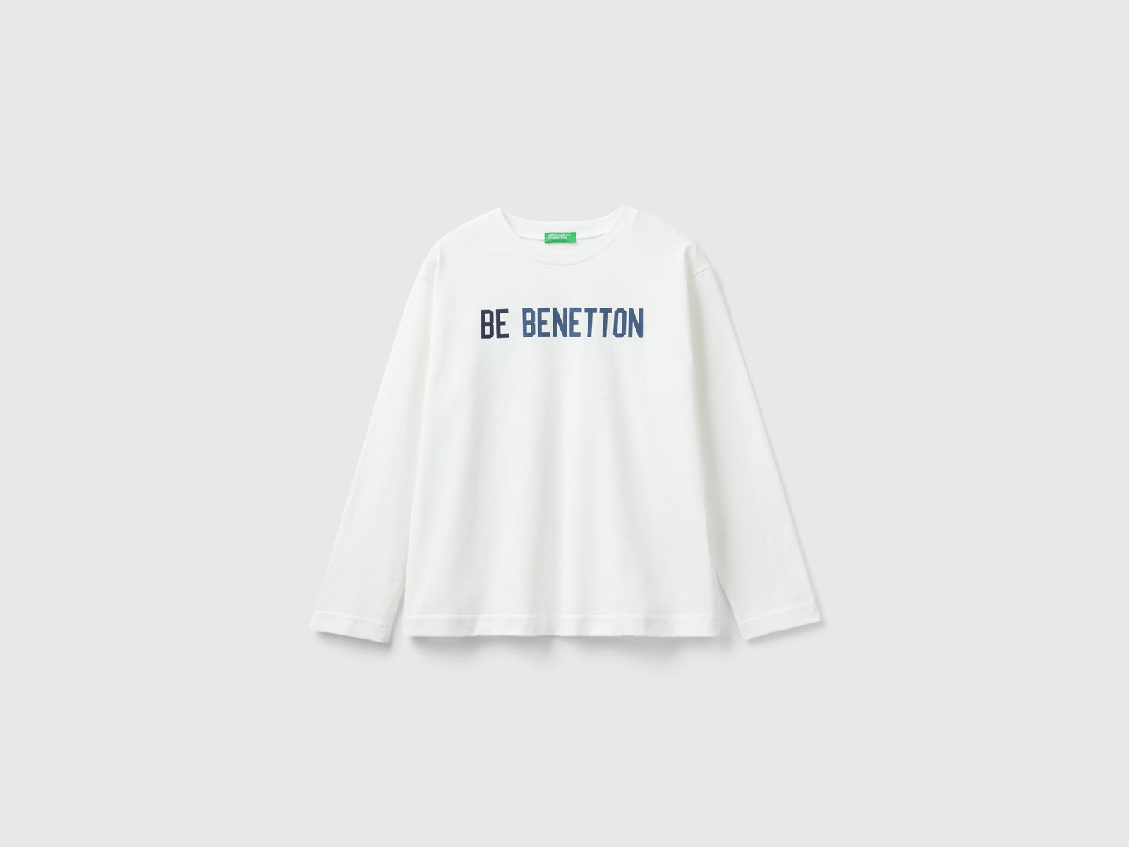 Calda maglietta con stampa logo da bambino bianco | Benetton Outlet