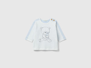 T-shirt optical con stampa orsetto