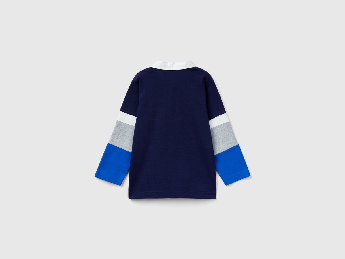 Polo stile rugby 100% cotone