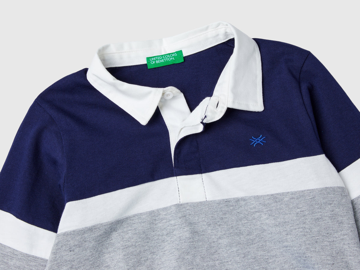 Polo stile rugby 100% cotone