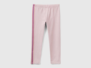 Leggings con banda a righe