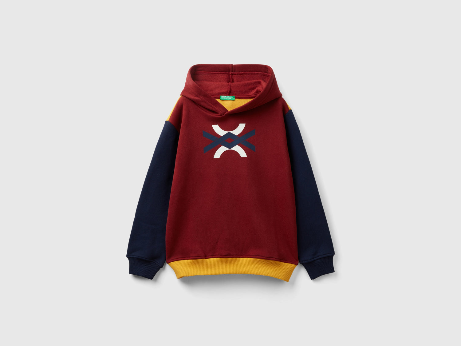 Calda felpa con cappuccio da bambino multi-color | Benetton Outlet