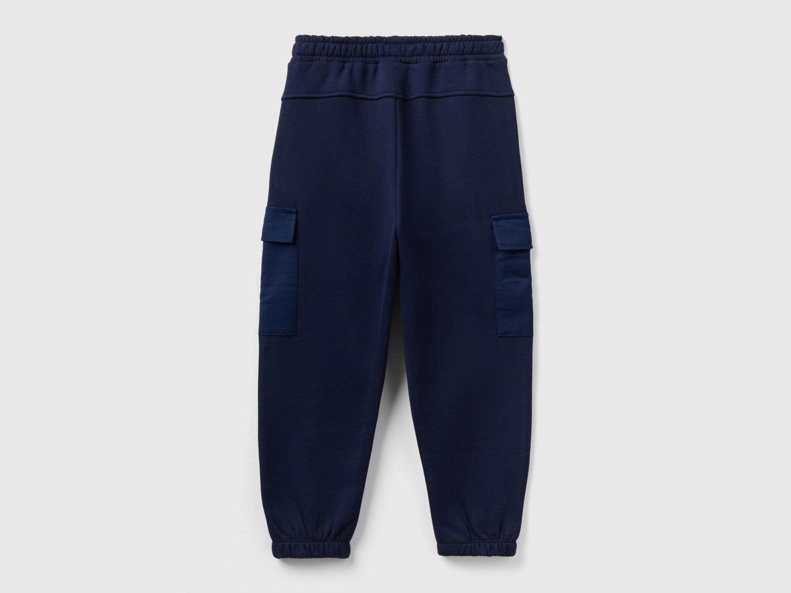 Joggers cargo in calda felpa da bambino blu scuro 2 | Benetton Outlet