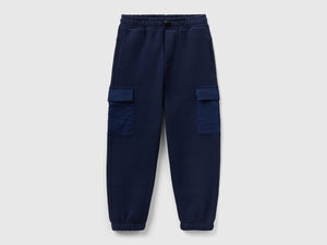 Joggers cargo in calda felpa