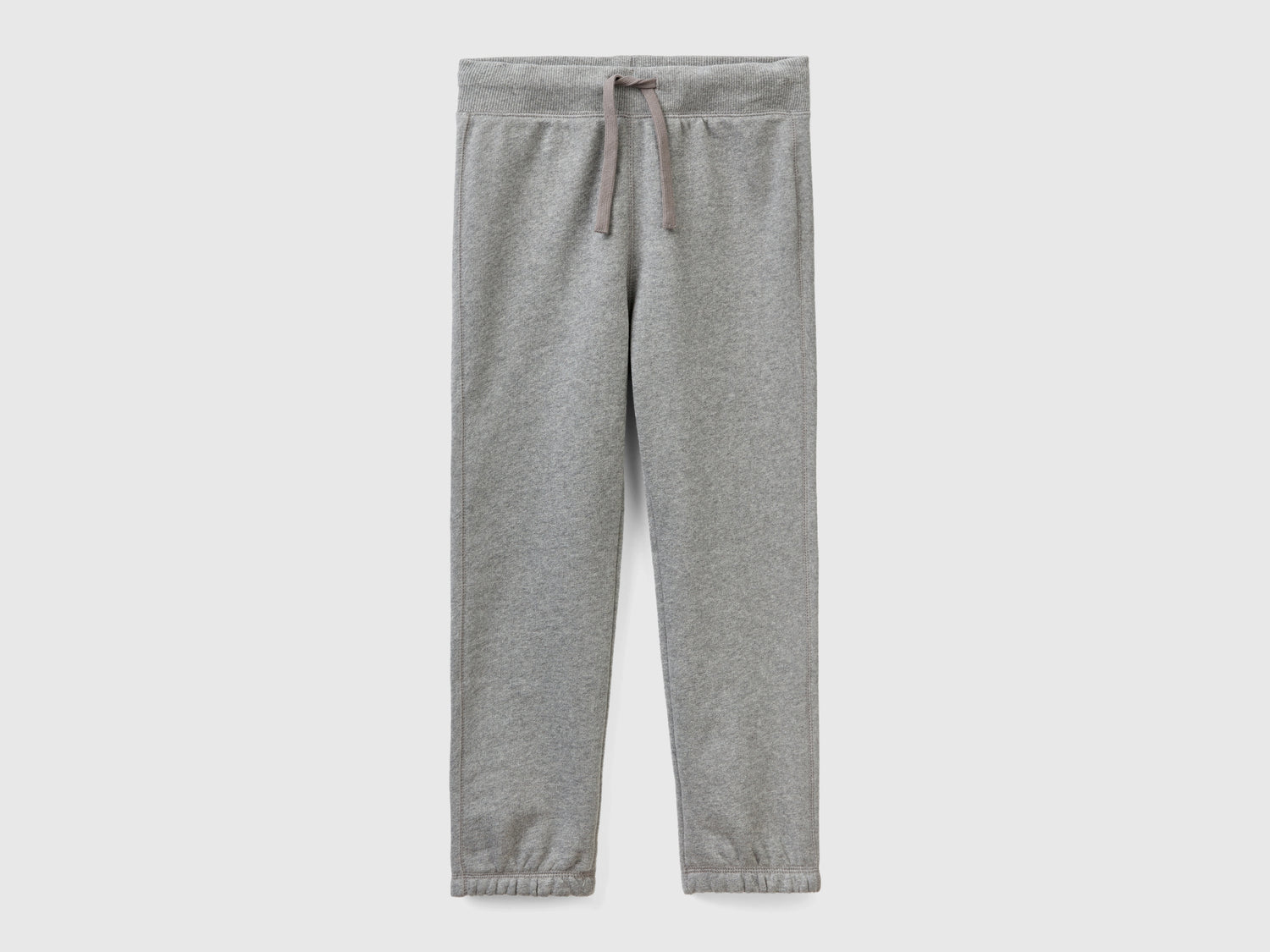 Joggers in calda felpa da bambino grigio scuro | Benetton Outlet