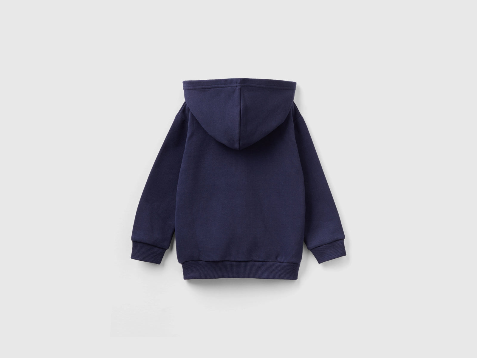 Felpa con cappuccio foderato da bimbo blu scuro 2 | Benetton Outlet