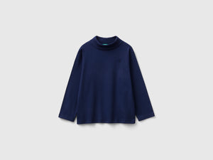 T-shirt lupetto in caldo cotone bio