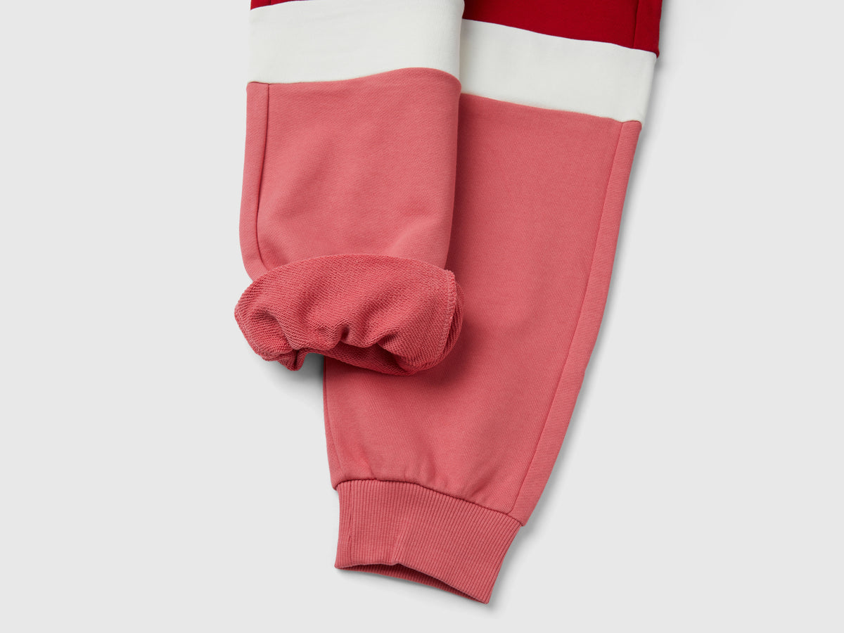 Joggers rosa e rossi
