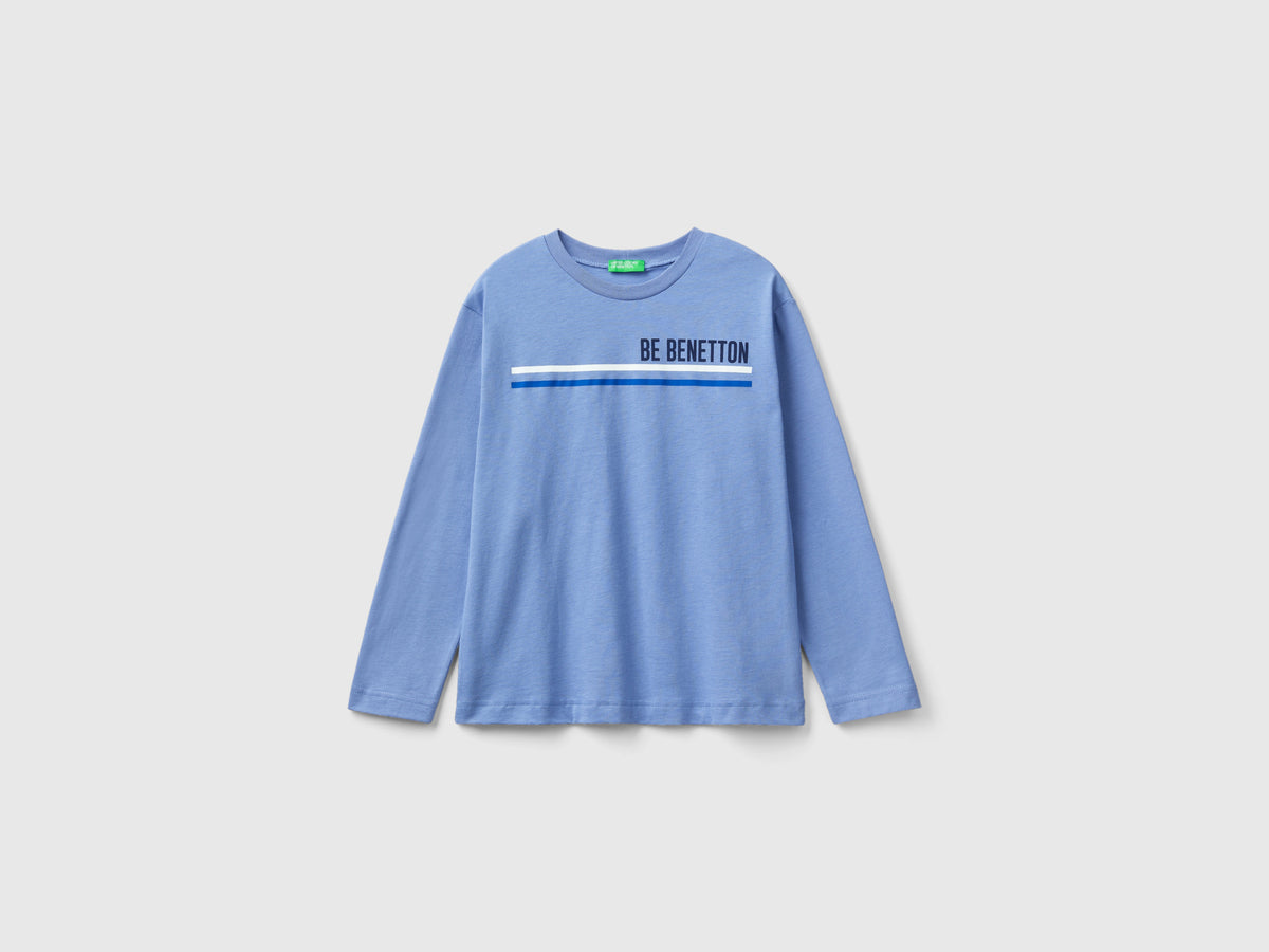T-shirt manica lunga in cotone bio