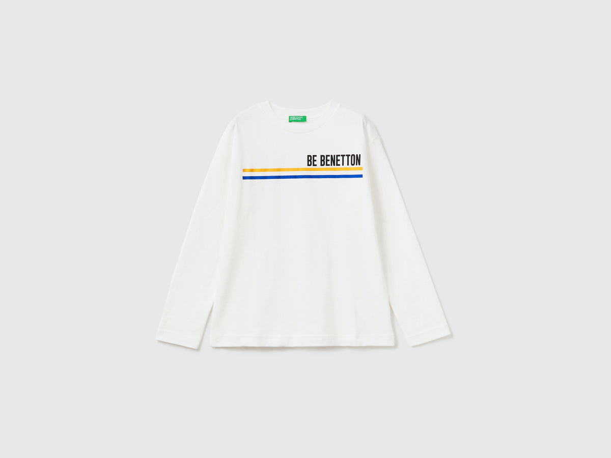 T-shirt manica lunga in cotone bio