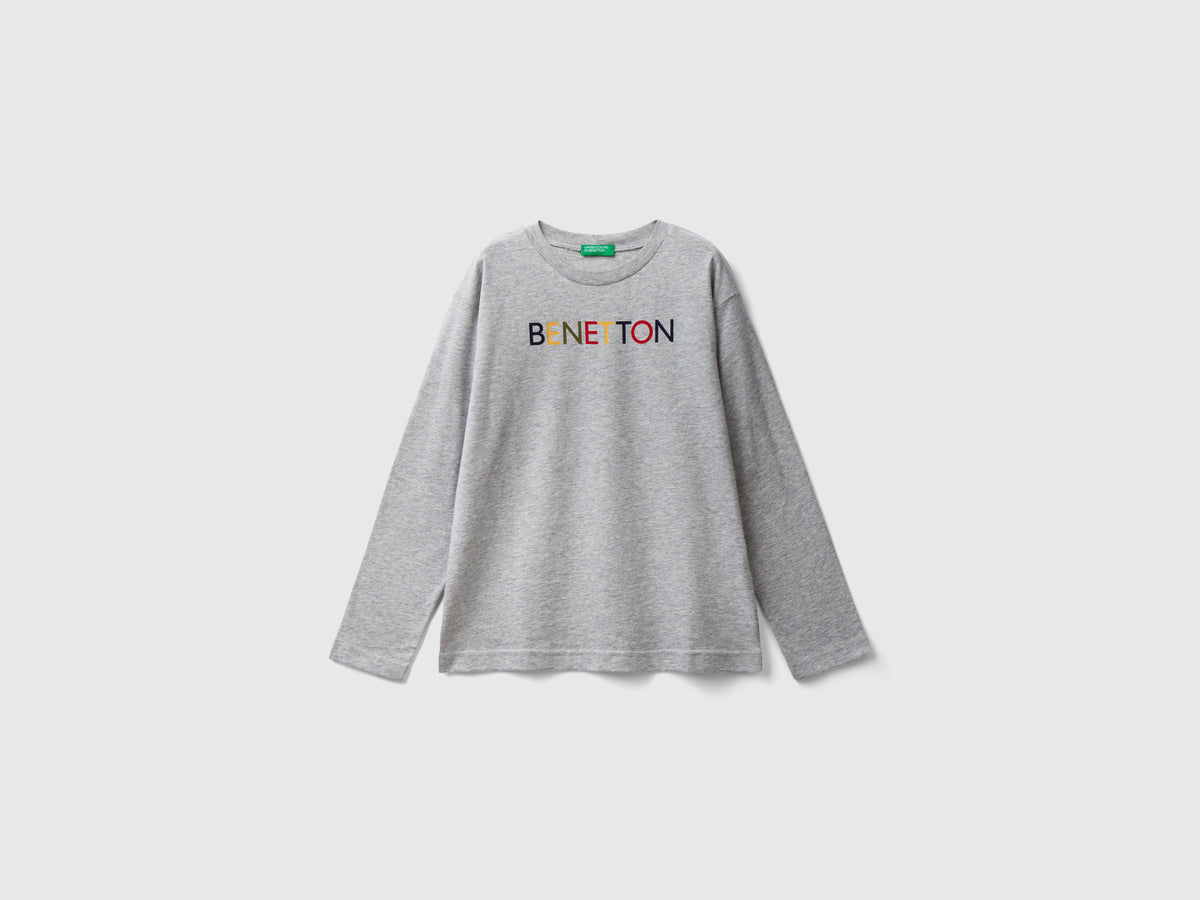 T-shirt manica lunga in cotone bio