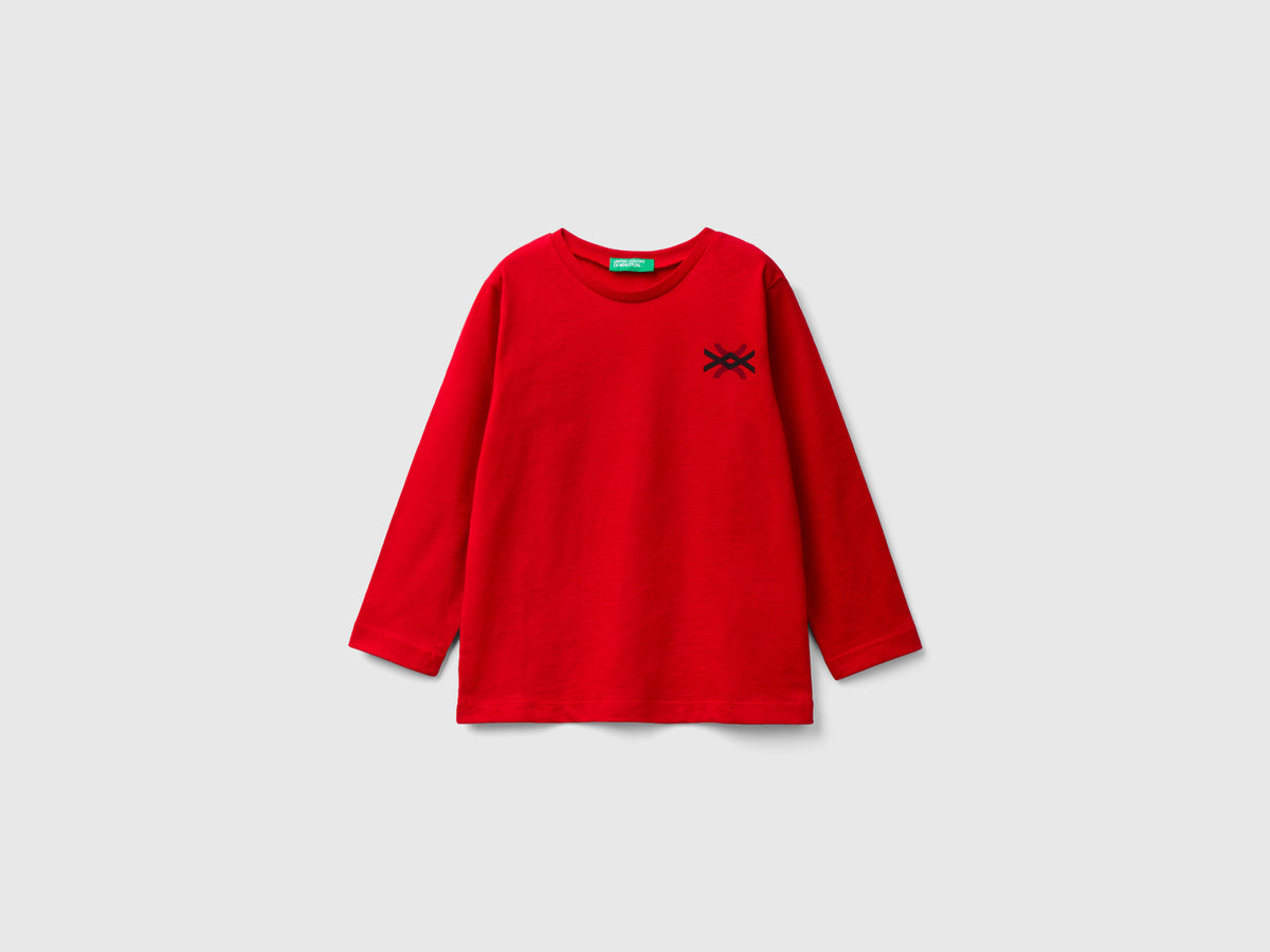 T-shirt manica lunga in cotone bio