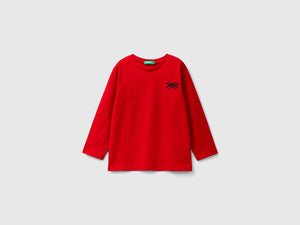T-shirt manica lunga in cotone bio