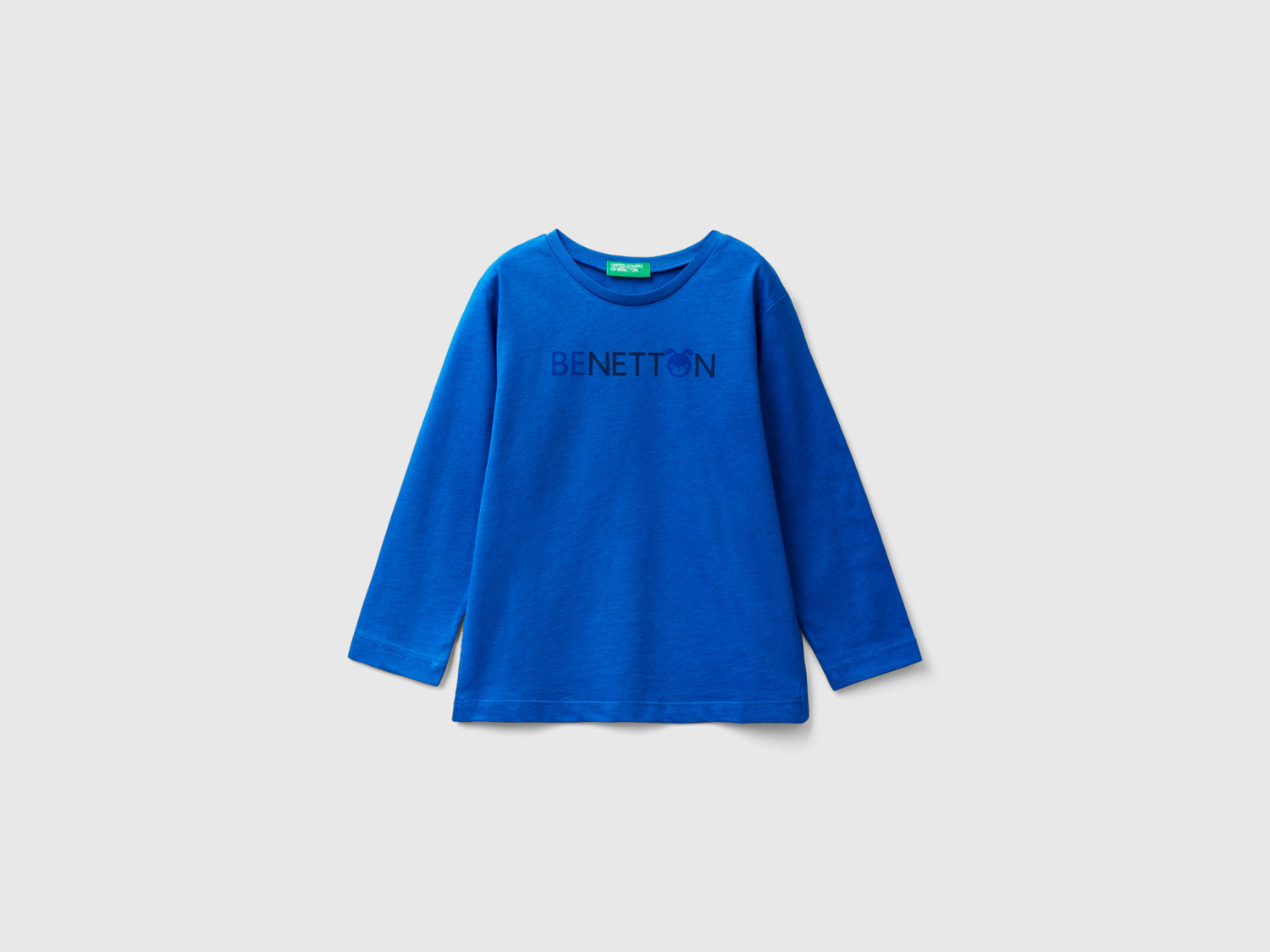 T-shirt manica lunga in cotone bio da bimbo bluette | Benetton Outlet
