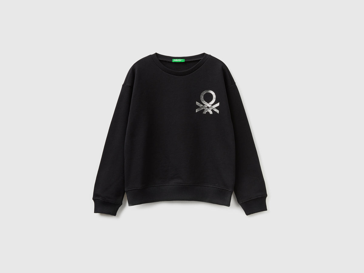 Felpa 100% cotone con logo