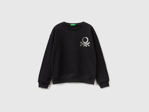 Felpa 100% cotone con logo