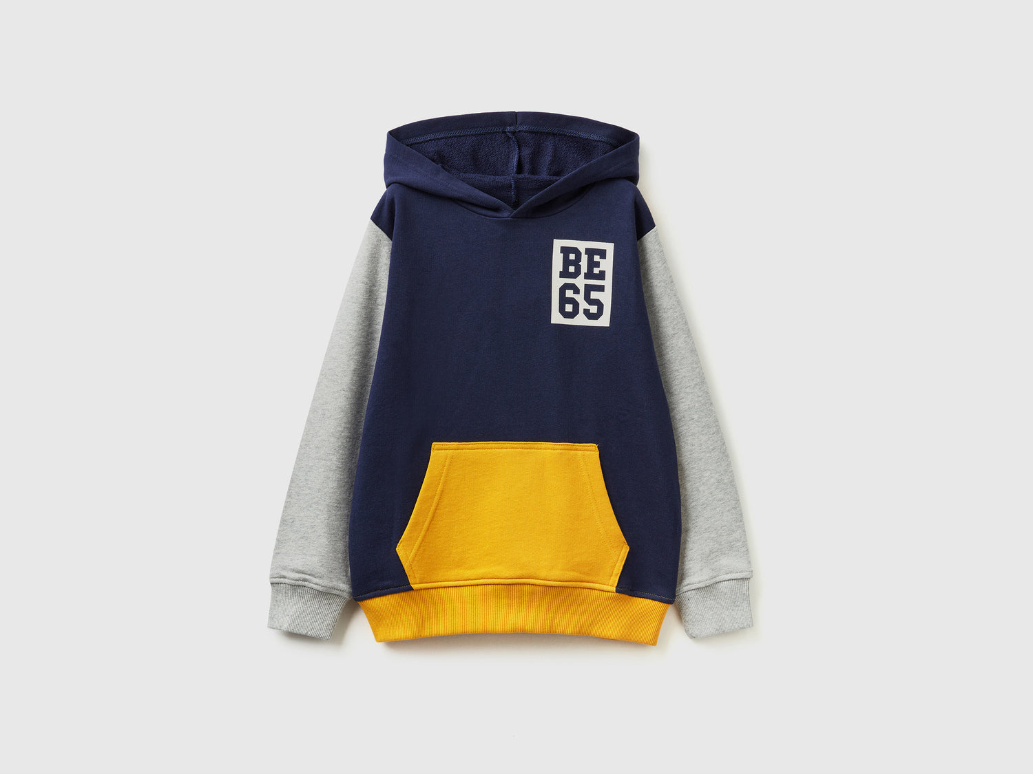 Felpa con cappuccio e logo da bambino multi-color | Benetton Outlet