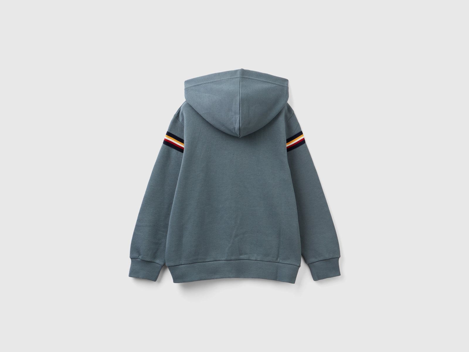 Felpa con dettagli a righe da bambino grigio scuro 2 | Benetton Outlet