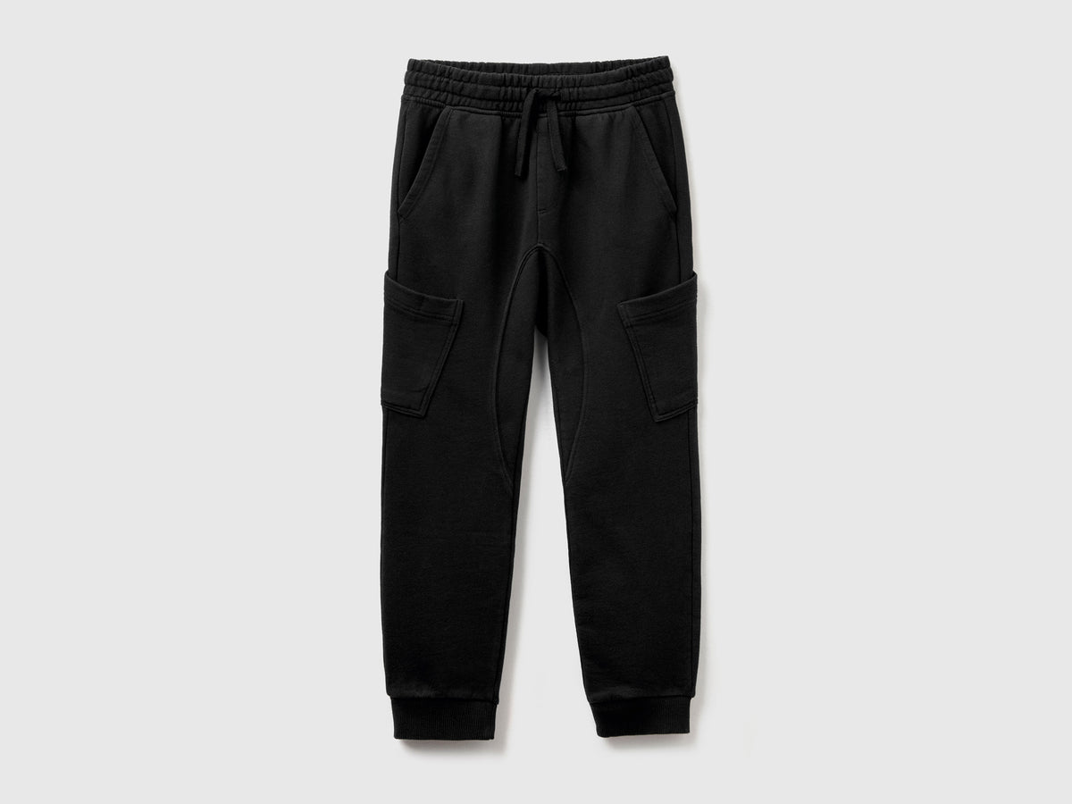 Pantaloni cargo in felpa