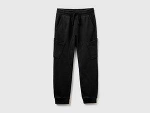 Pantaloni cargo in felpa