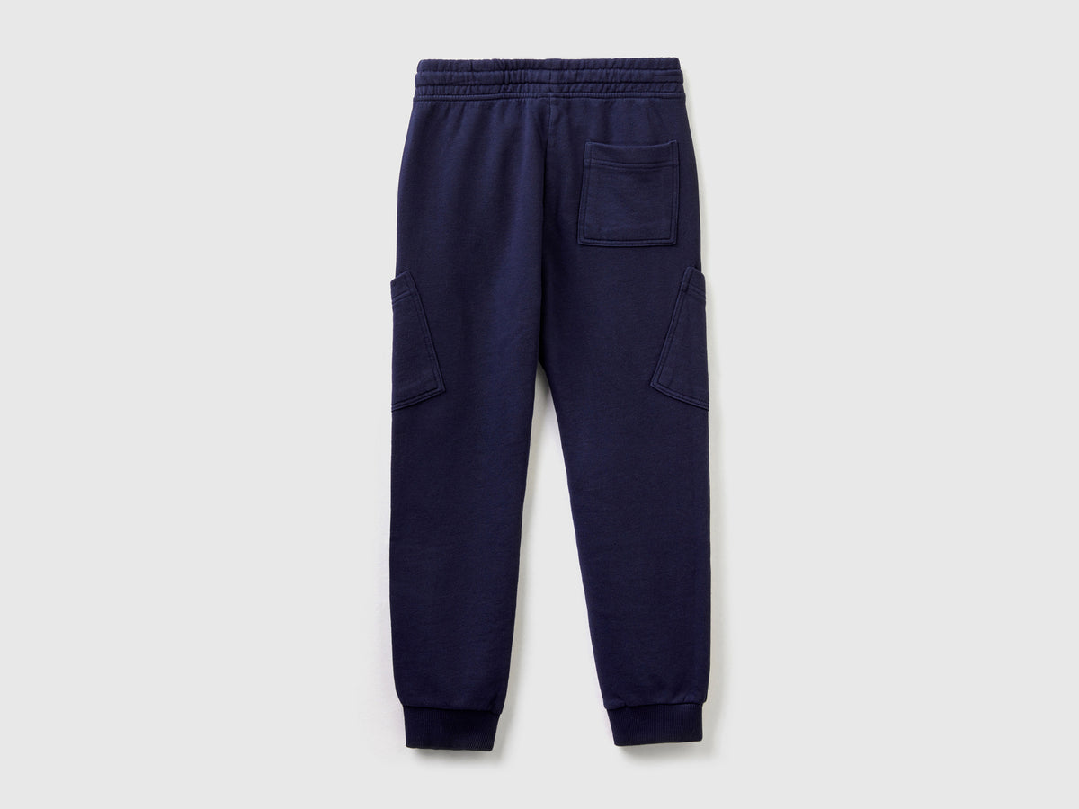 Pantaloni cargo in felpa