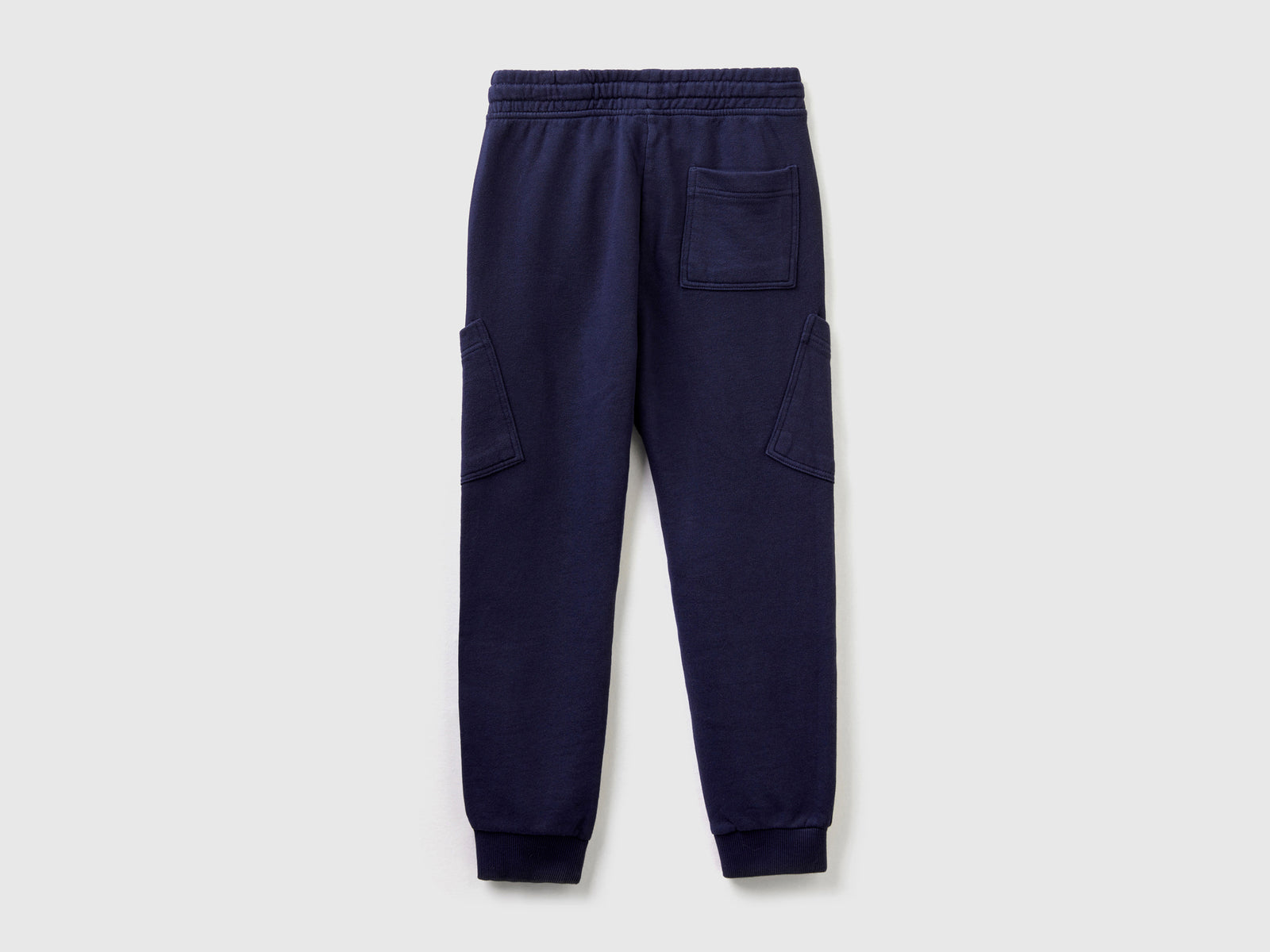 Pantaloni cargo in felpa da bambino blu scuro 2 | Benetton Outlet