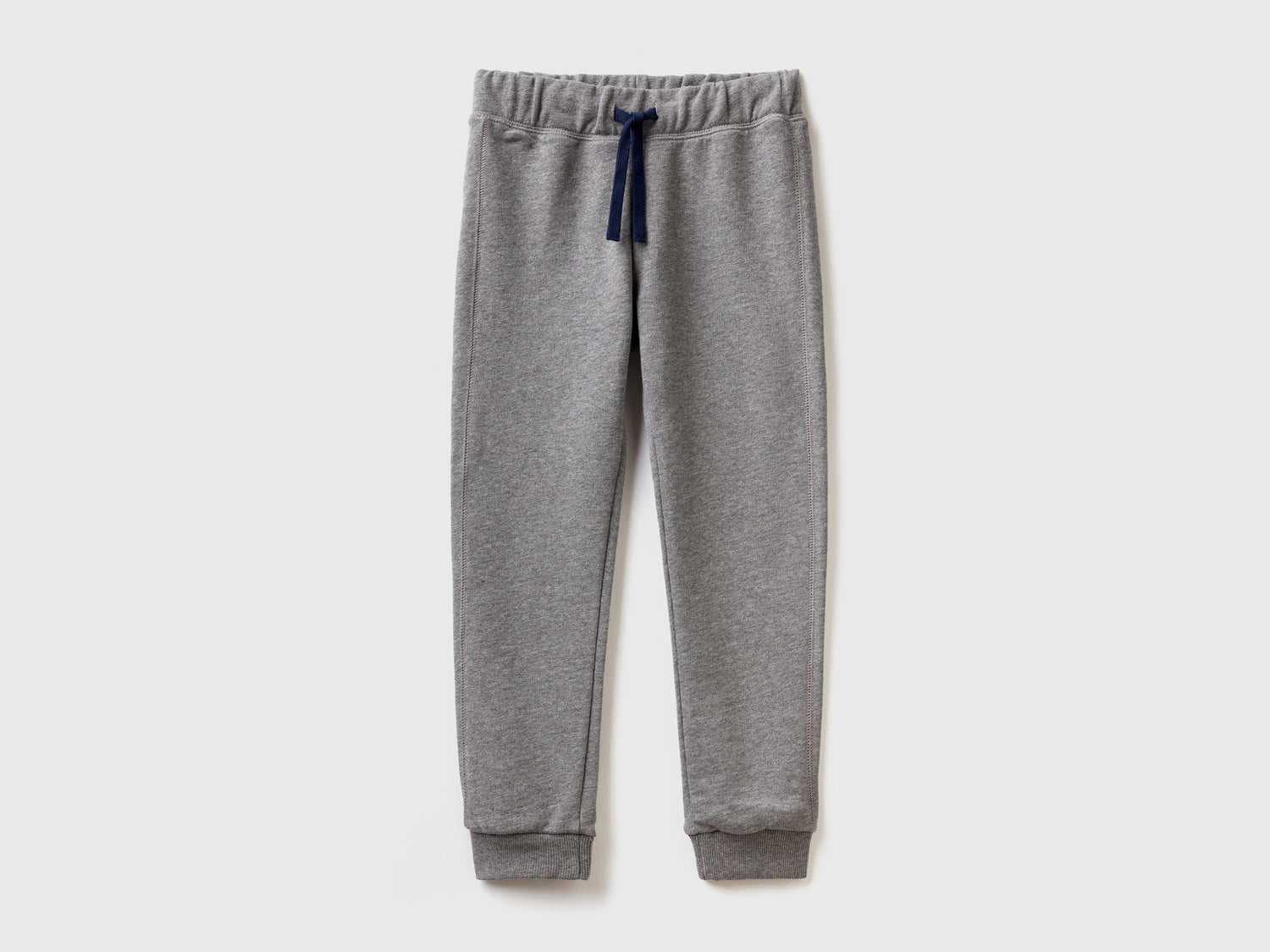 Pantaloni in felpa 100% cotone da bambino grigio scuro | Benetton Outlet