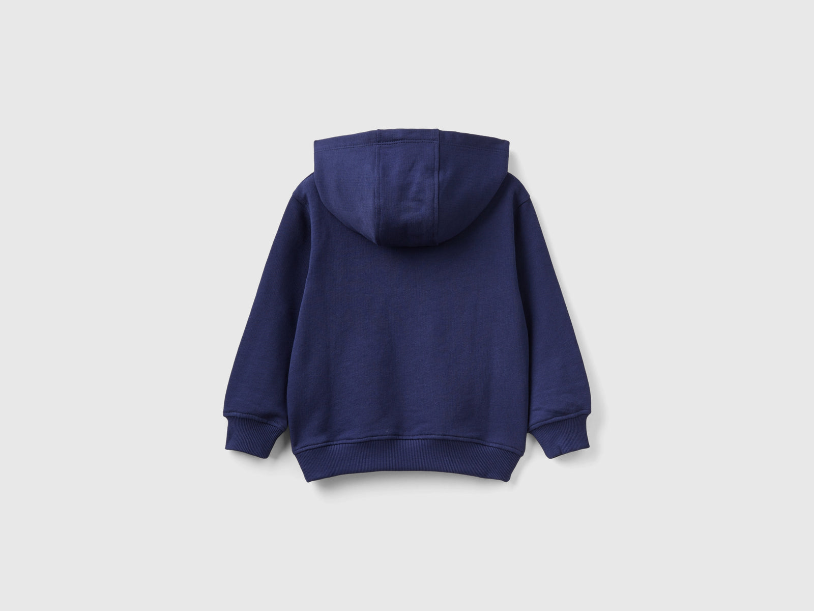 Felpa con cappuccio 100% cotone da bimbo blu scuro 2 | Benetton Outlet