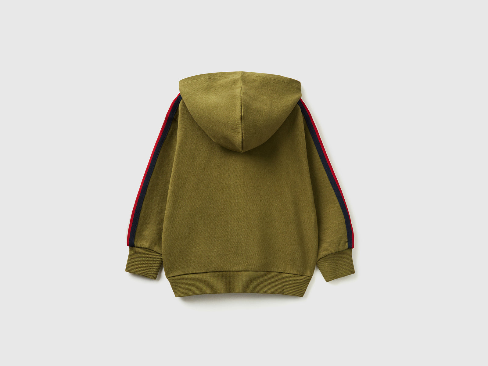 Felpa con stampa "BE" da bimbo verde militare 2 | Benetton Outlet