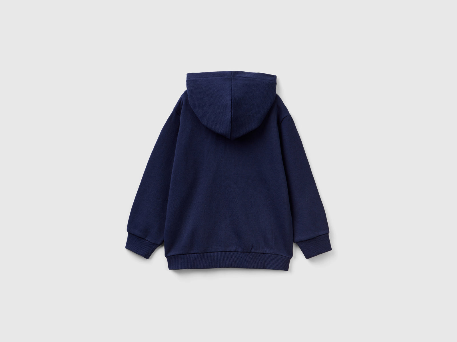 Felpa con zip e tasche da bimbo blu scuro 2 | Benetton Outlet