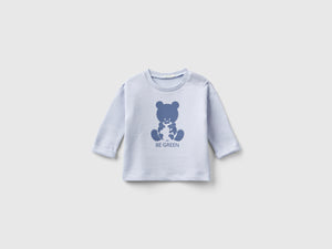 Felpa in cotone bio con stampa