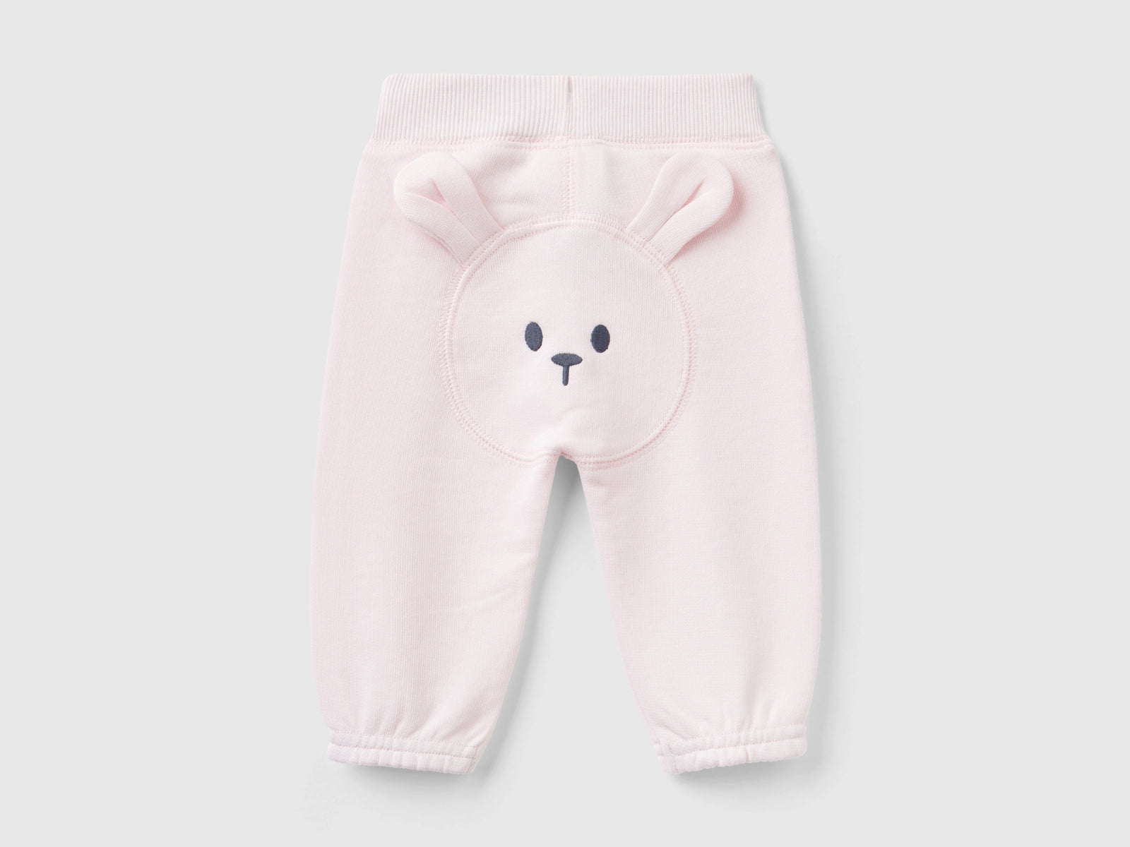 Organic cotton sweatpants da neonato rosa tenue 2 | Benetton Outlet