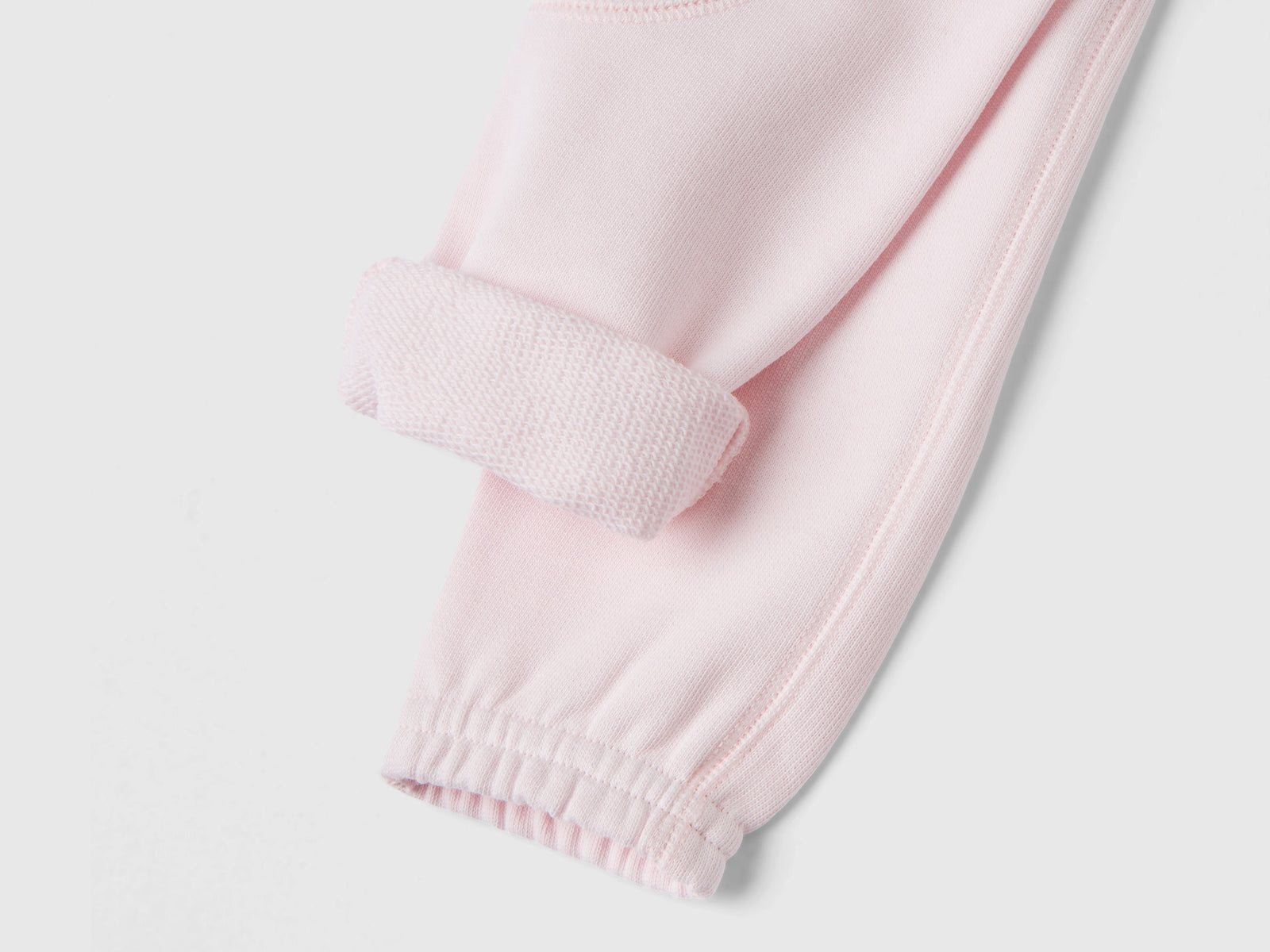 Organic cotton sweatpants da neonato rosa tenue 3 | Benetton Outlet