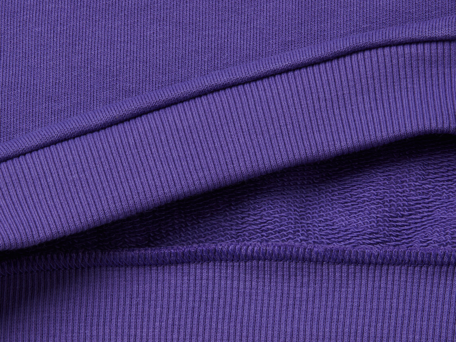 Felpa in cotone bio con stampa glitter da bimba viola 2 | Benetton Outlet