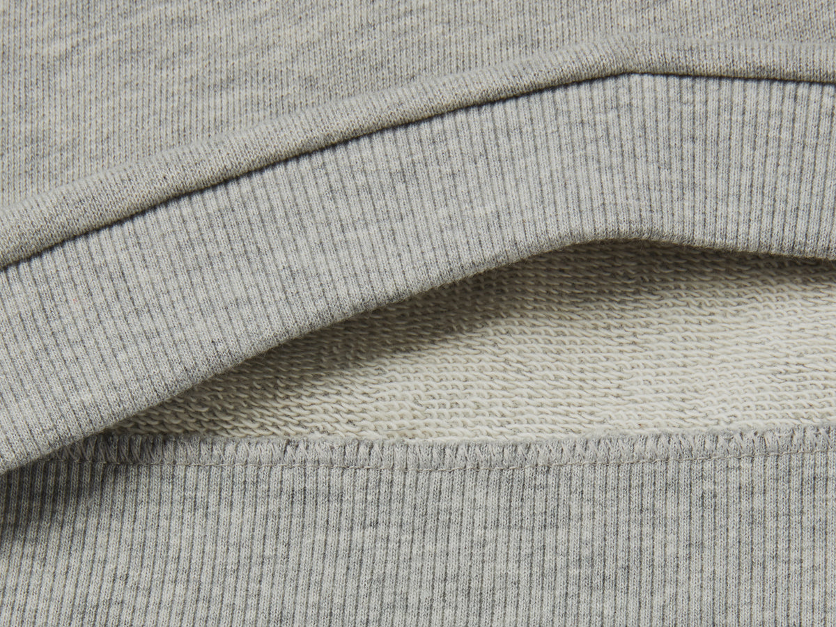 Felpao mélange in cotone bio con stampa glitter