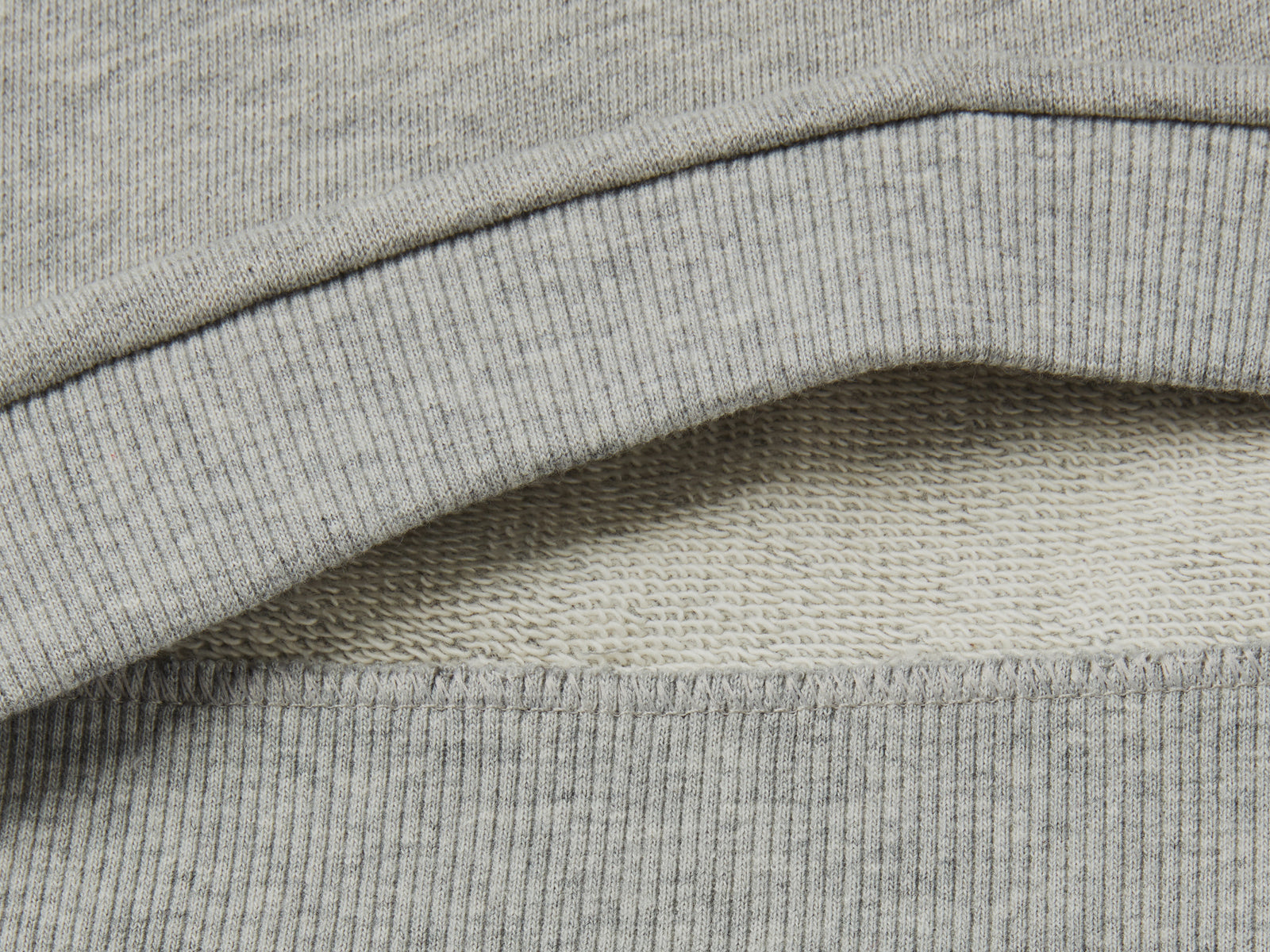 Felpao mélange in cotone bio con stampa glitter da bimba grigio chiaro 2 | Benetton Outlet